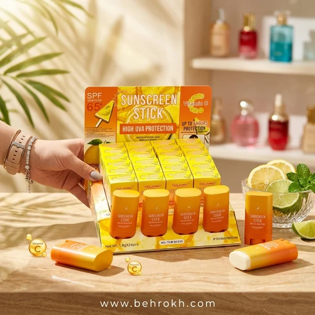 خرید ضد آفتاب استیکی تایلامی مدل Vitamin C حجم ۱۸ میلیلیتر؛ مناسب انواع پوست