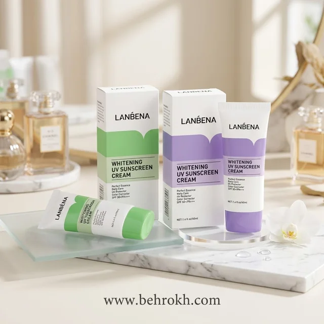 خرید کرم ضد آفتاب لنبنا مدل WHITENING UV SUNSCREEN حجم ۴۰ میلی‌لیتر؛ مناسب مراقبت روزانه از پوست
