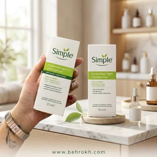 خرید کرم آبرسان سیمپل مدل Rich & Light حجم ۱۲۵ میلی‌لیتر؛ مناسب انواع پوست