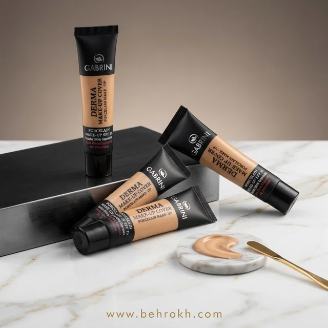 خرید کرم پودر گابرینی مدل Derma حجم ۴۰ میلی‌لیتر؛ مناسب آرایش روزانه